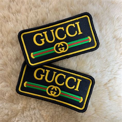 gucci logo patches|gucci iron on patches.